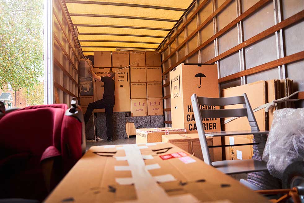 storage unit interior view